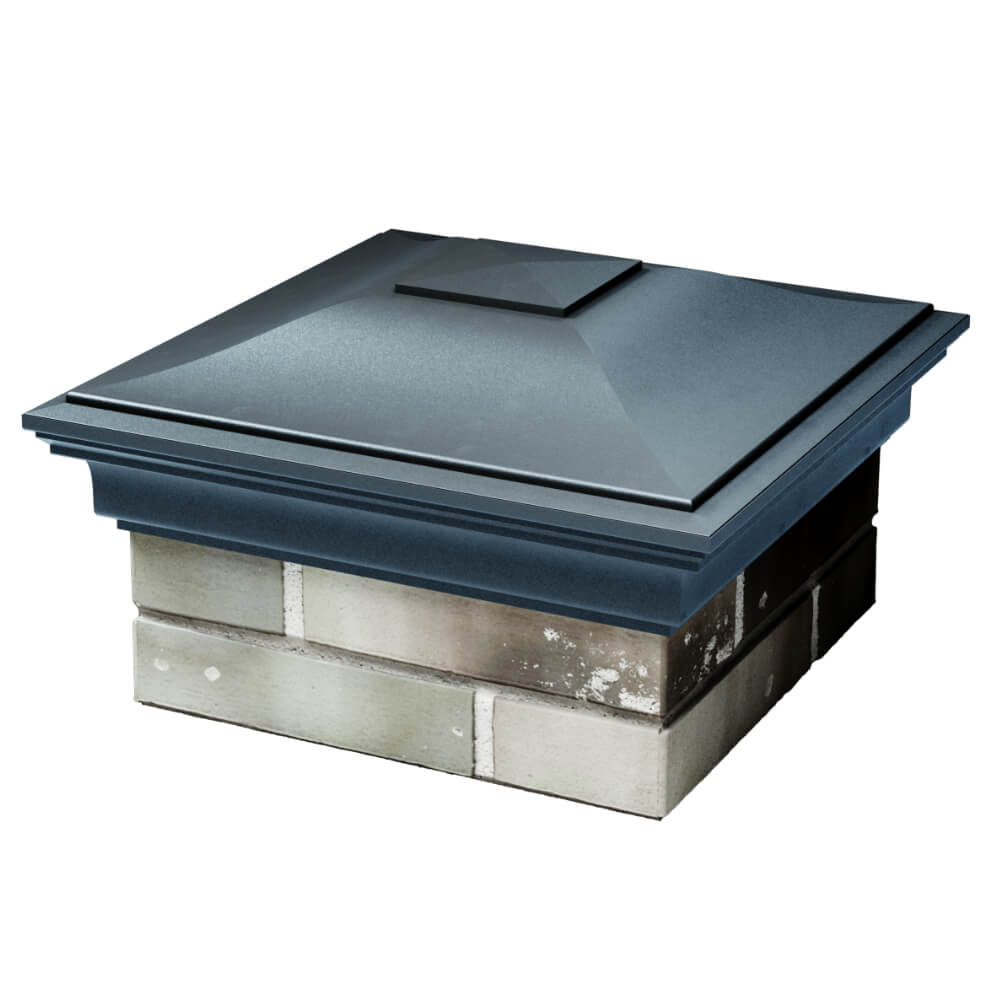 Колпак Zking Монблан Серый на столб 1.5х1.5 кирпича (385х385мм) в Донецке фото