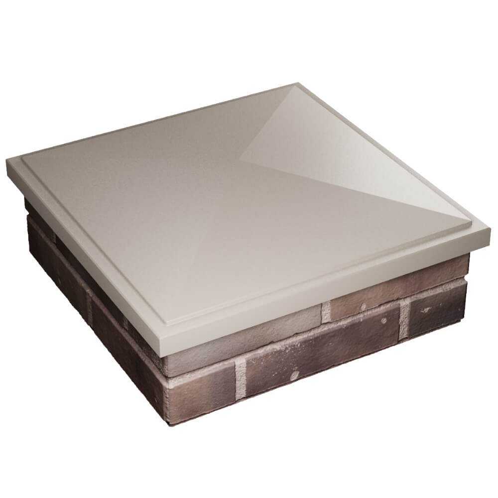 Колпак Zking БонаМоно Бежевый на столб 2х2 кирпича (515х515, 530х530мм) в Донецке фото