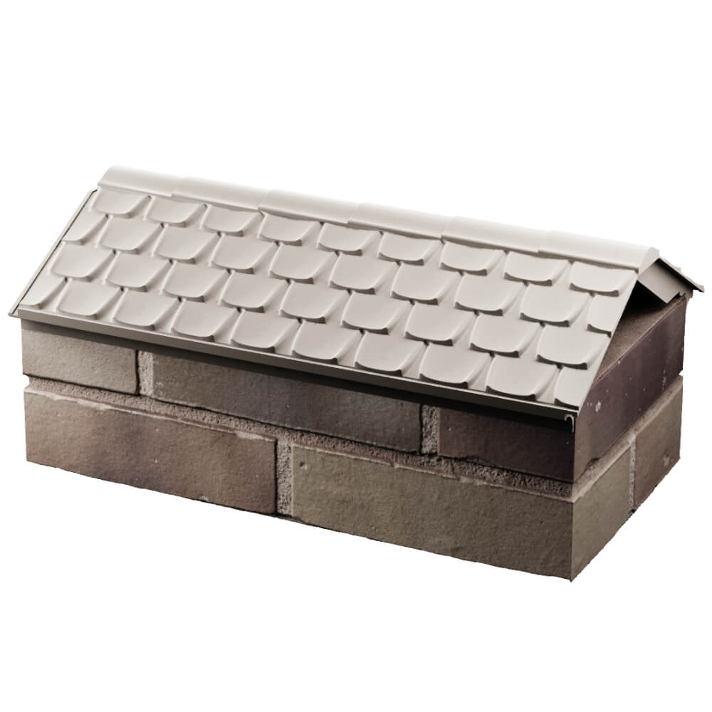 Парапет Zking Эльбрус Бежевый с посадкой на 1 кирпич (255мм) в Донецке фото