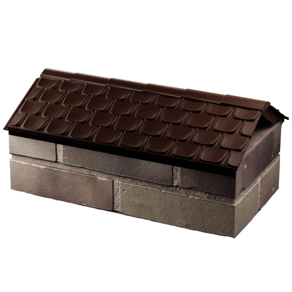 Парапет Zking Эльбрус Коричневый с посадкой на 1 кирпич (255мм) в Донецке фото