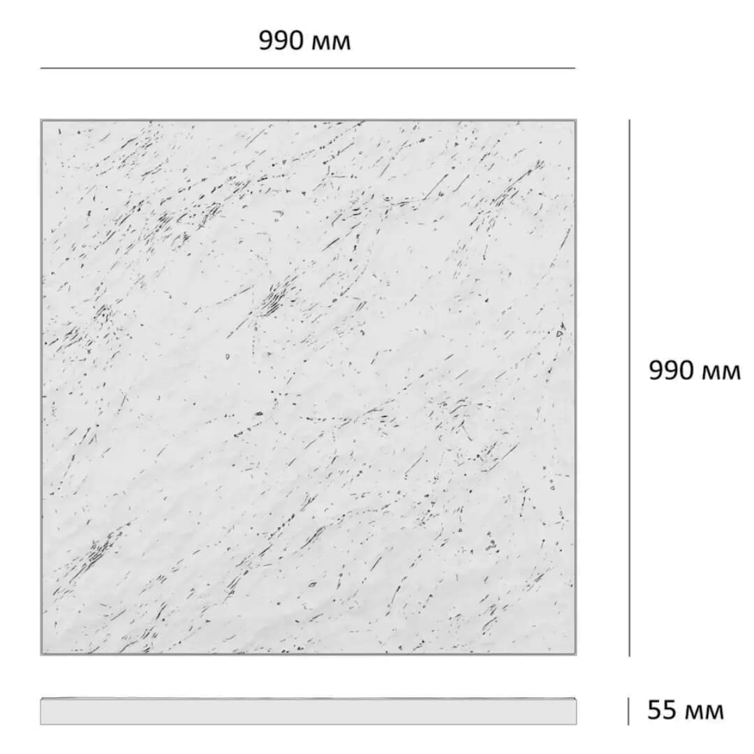 Шаговая плита STONE Графитовый Серый 990х990х55мм в Донецке фото