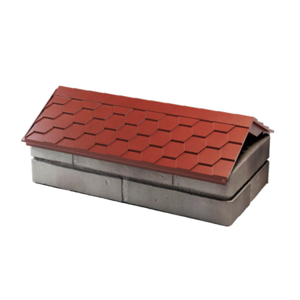 Парапет Zking Эверест Красный с посадкой на 1 кирпич (200/225/255мм) в Донецке фото