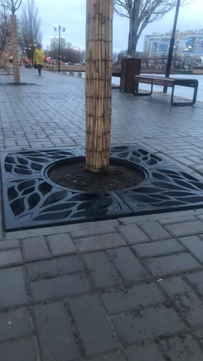 Приствольная решетка для дерева ZKING CRUST 1.2х1.2м Черная в Донецке фото