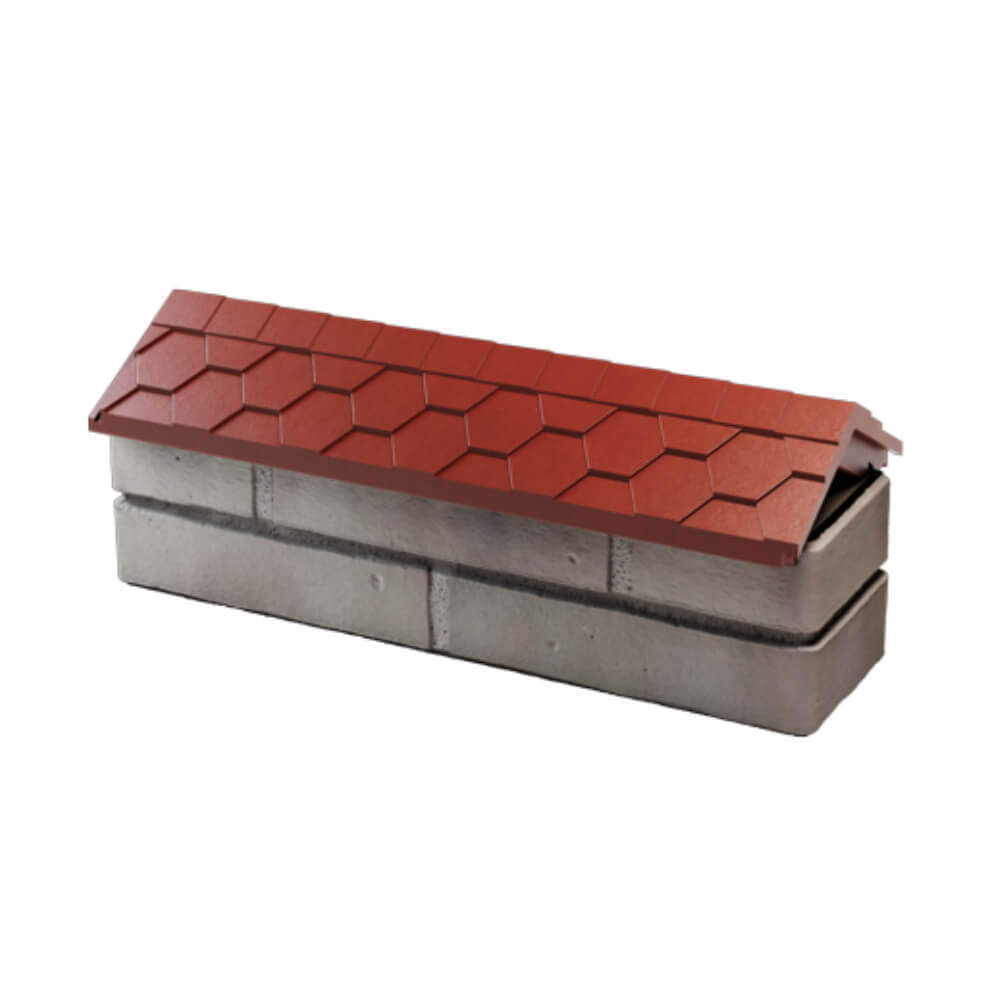 Парапет Zking Эверест Красный с посадкой на 0.5 кирпича (130мм) в Донецке фото