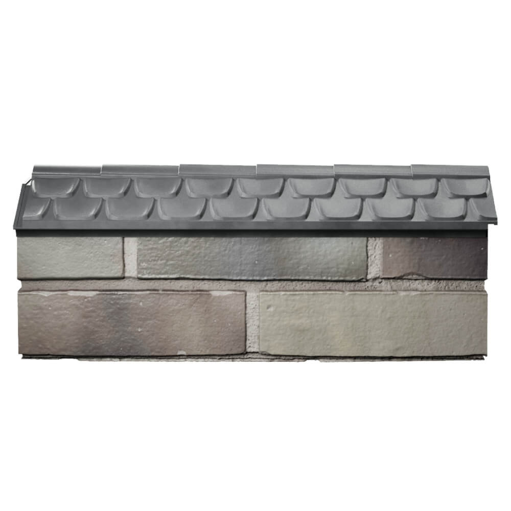 Парапет Zking Эльбрус Серый с посадкой на 0.5 кирпича (130мм) в Донецке фото
