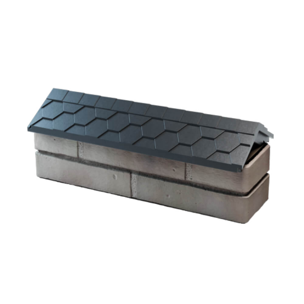 Парапет Zking Эверест Серый с посадкой на 0.5 кирпича (130мм) в Донецке фото