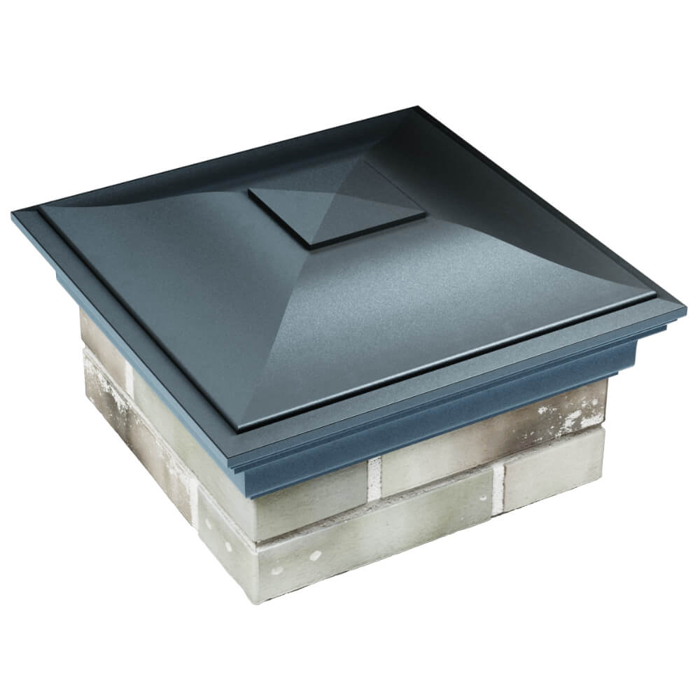 Колпак Zking Монблан Серый на столб 1.5х1.5 кирпича (385х385мм) в Донецке фото