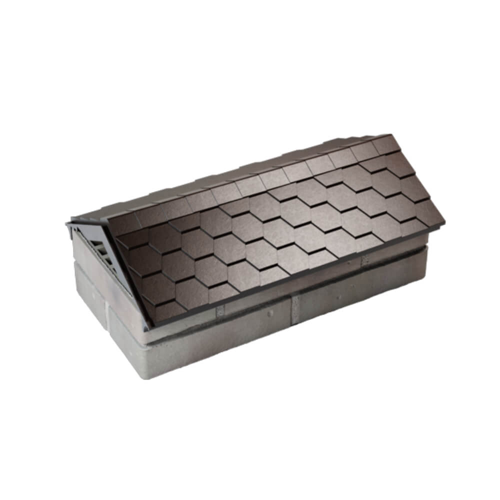 Парапет Zking Эверест Коричневый с посадкой на 1 кирпич (200/225/255мм) в Донецке фото