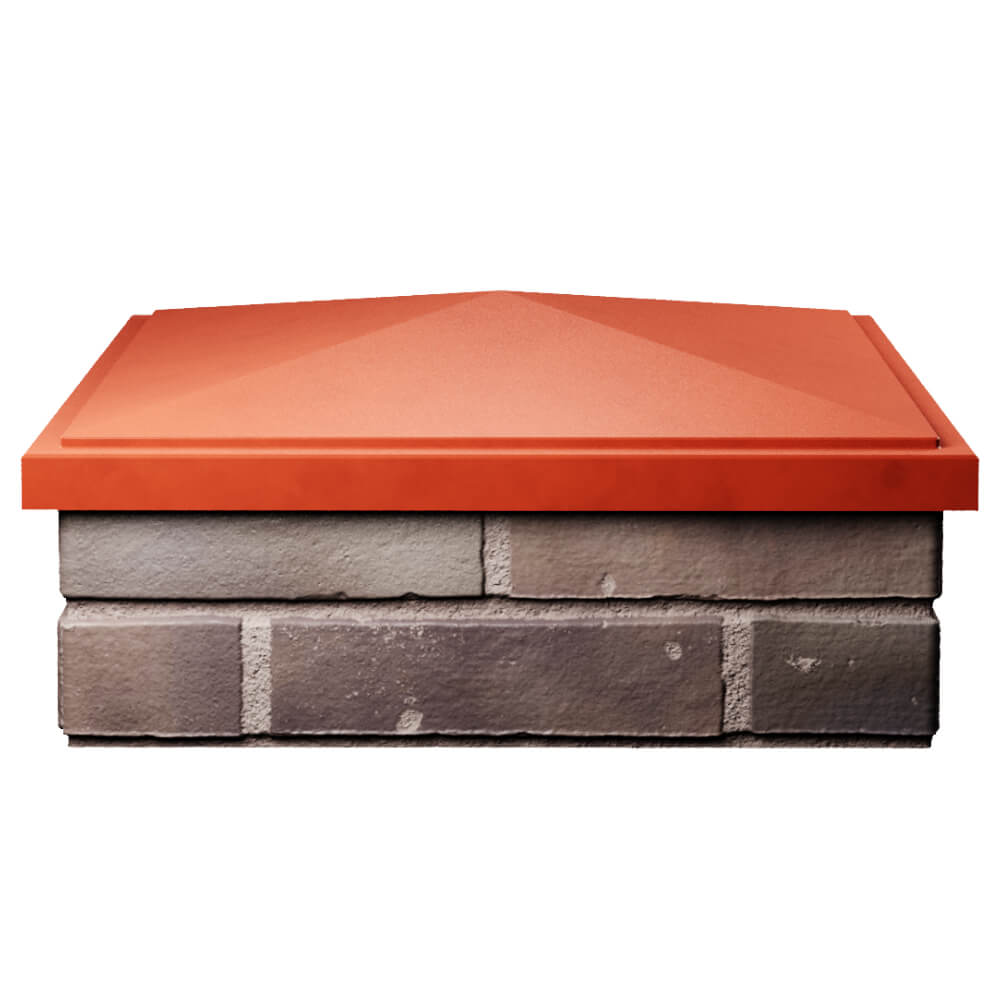 Колпак Zking БонаМоно Красный на столб 2х2 кирпича (515х515, 530х530мм) Донецк фото