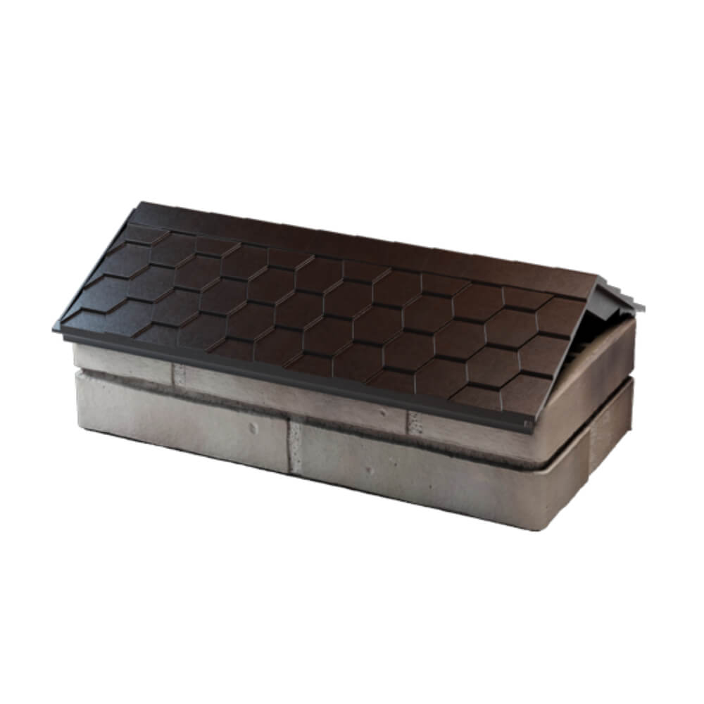 Парапет Zking Эверест Коричневый с посадкой на 1 кирпич (200/225/255мм) в Донецке фото