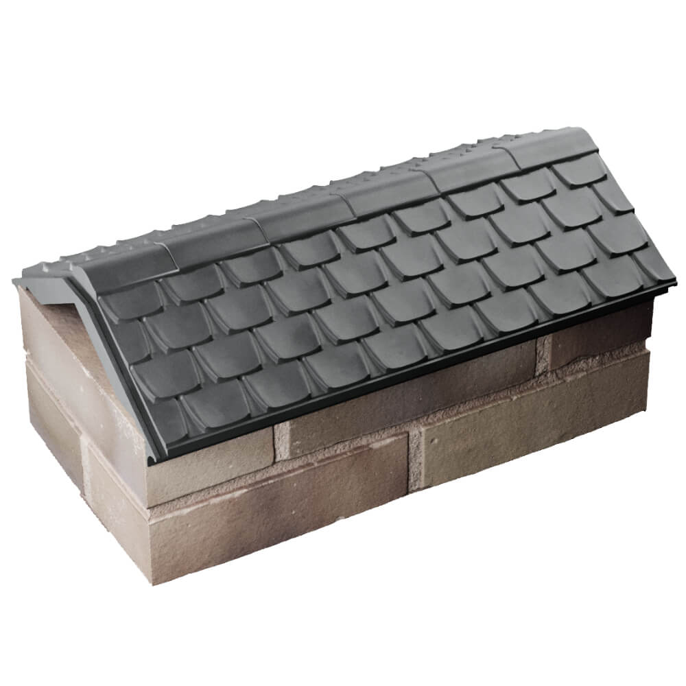 Парапет Zking Эльбрус Серый с посадкой на 1 кирпич (255мм) в Донецке фото