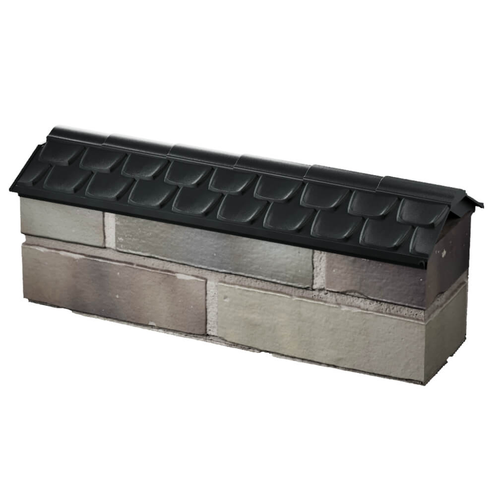 Парапет Zking Эльбрус Черный с посадкой на 0.5 кирпича (130мм) в Донецке фото