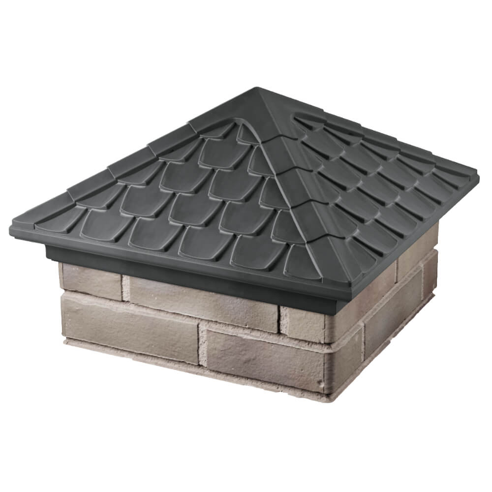 Колпак Zking Эльбрус Серый на столб 1.5х1.5 кирпича (385х385мм) в Донецке фото