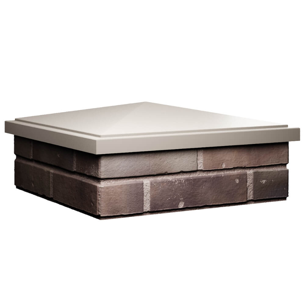 Колпак Zking БонаМоно Бежевый на столб 2х2 кирпича (515х515, 530х530мм) в Донецке фото