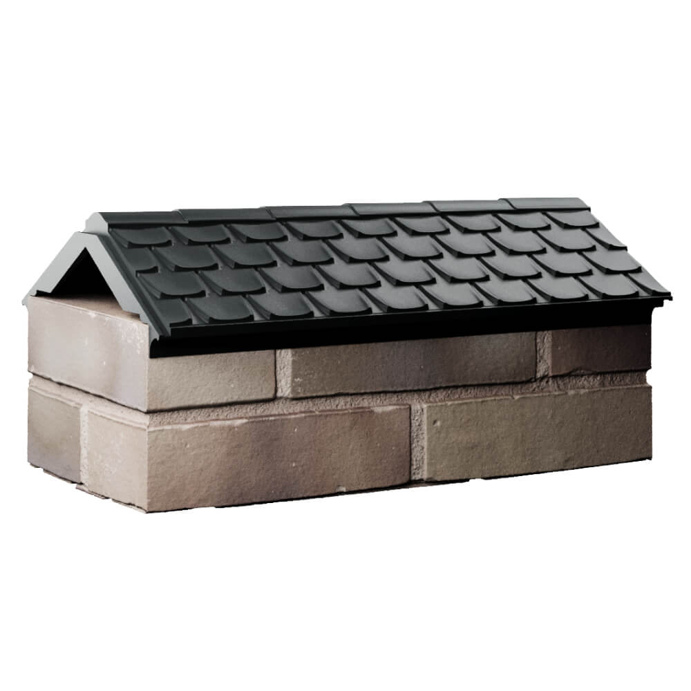 Парапет Zking Эльбрус Черный с посадкой на 1 кирпич (255мм) Донецк фото