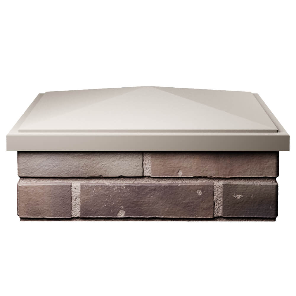 Колпак Zking БонаМоно Бежевый на столб 2х2 кирпича (515х515, 530х530мм) Донецк фото