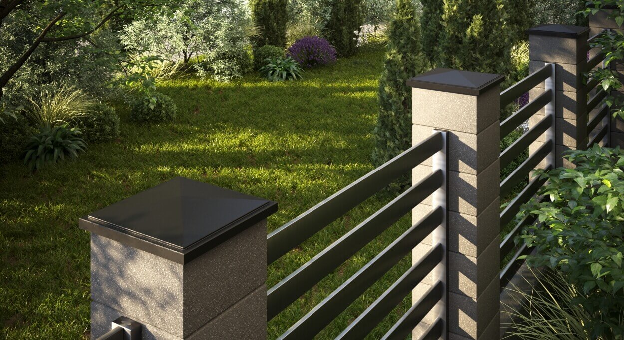 Колпак Zking БонаМоно Коричневый на столб 1.5х1.5 кирпича (385х385, 400х400мм) в Донецке фото