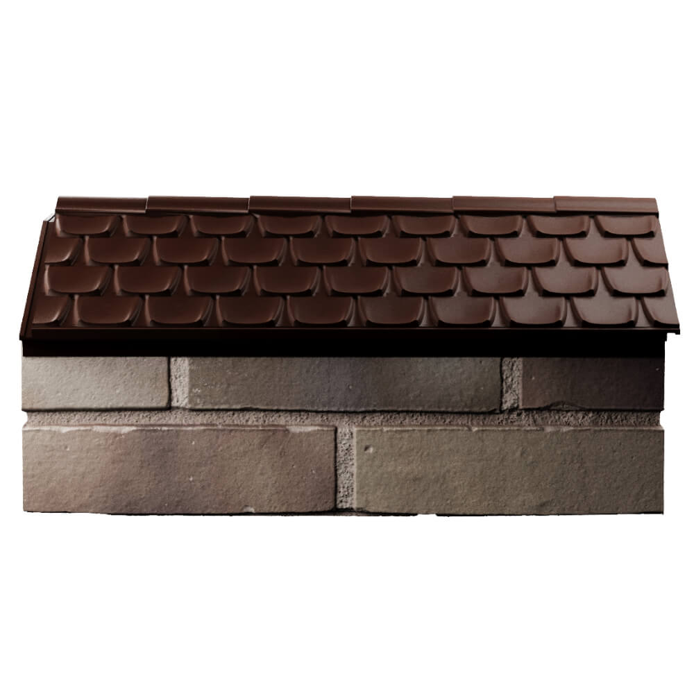 Парапет Zking Эльбрус Коричневый с посадкой на 1 кирпич (255мм) в Донецке фото