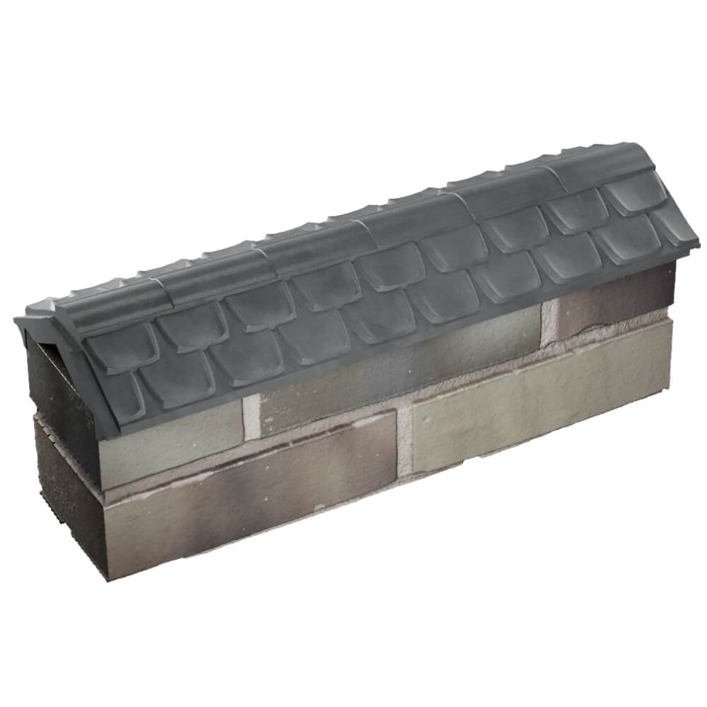 Парапет Zking Эльбрус Серый с посадкой на 0.5 кирпича (130мм) в Донецке фото