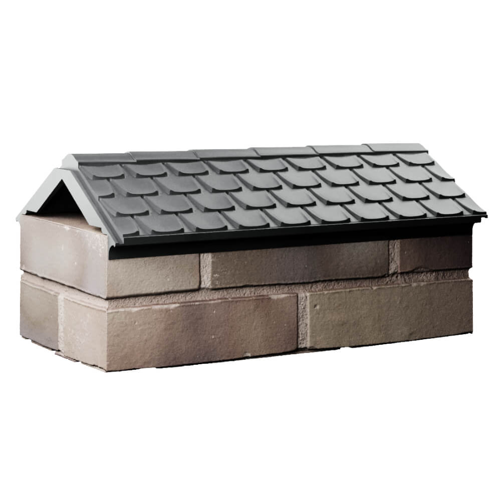 Парапет Zking Эльбрус Серый с посадкой на 1 кирпич (255мм) Донецк фото