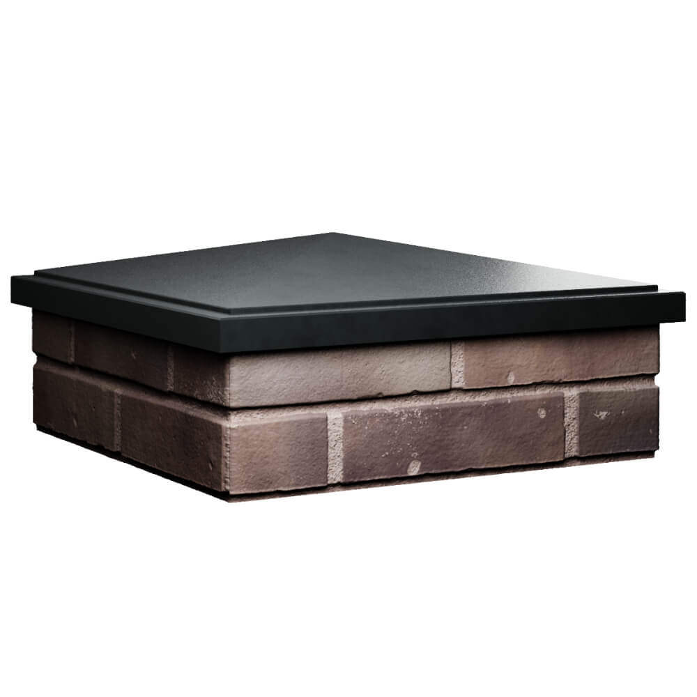 Колпак Zking БонаМоно Черный на столб 2х2 кирпича (515х515, 530х530мм) в Донецке фото