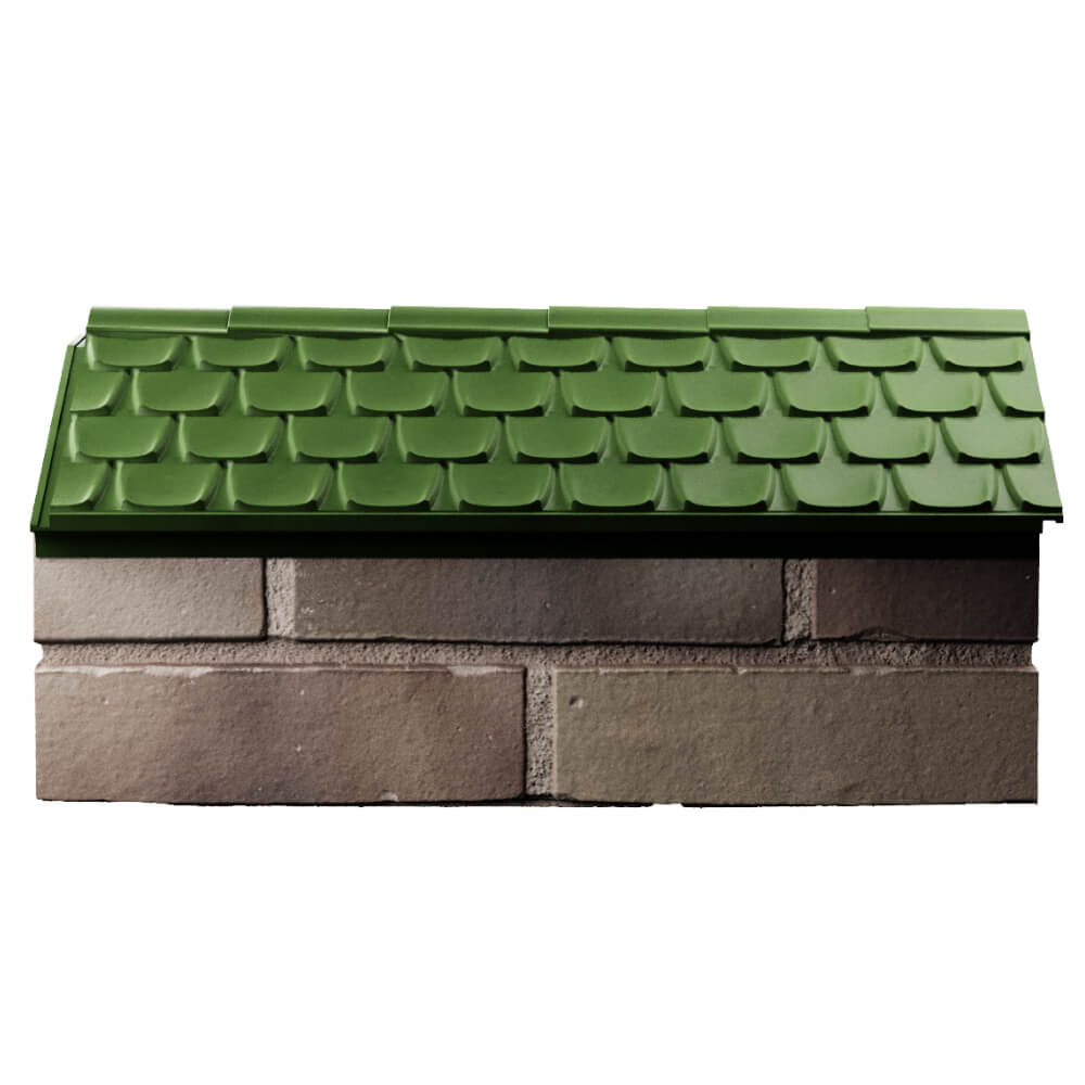 Парапет Zking Эльбрус Зеленый с посадкой на 1 кирпич (255мм) в Донецке фото