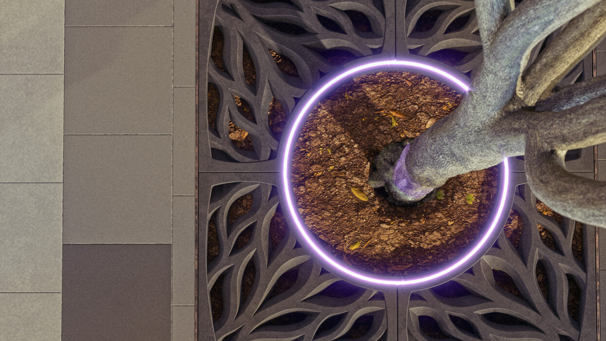 Приствольная решетка для дерева ZKING CRUST 1.2х1.2м Черная в Донецке фото