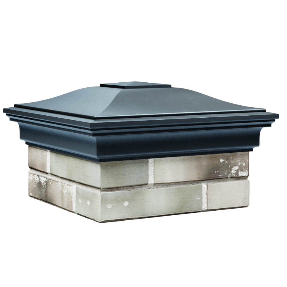 Колпак Zking Монблан Серый на столб 1.5х1.5 кирпича (385х385мм) в Донецке фото