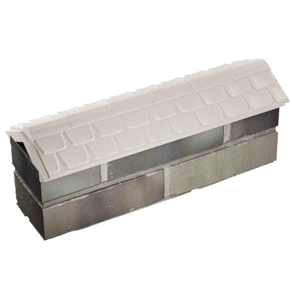 Парапет Zking Эльбрус Бежевый с посадкой на 0.5 кирпича (130мм) в Донецке фото