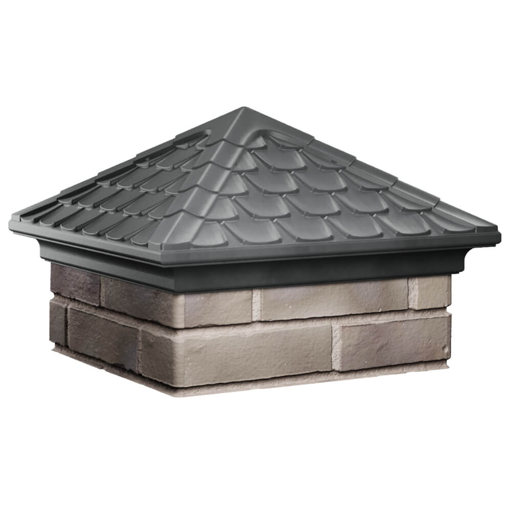 Колпак Zking Эльбрус Серый на столб 1.5х1.5 кирпича (385х385мм) в Донецке фото