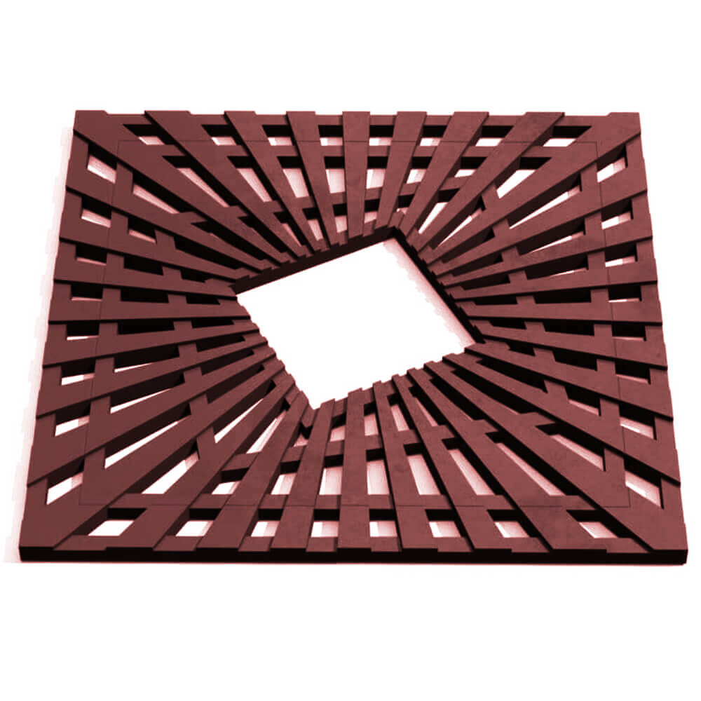 Приствольная решетка для дерева ZKING ATMOSPHERE 1.2х1.2м Коричневая Донецк фото