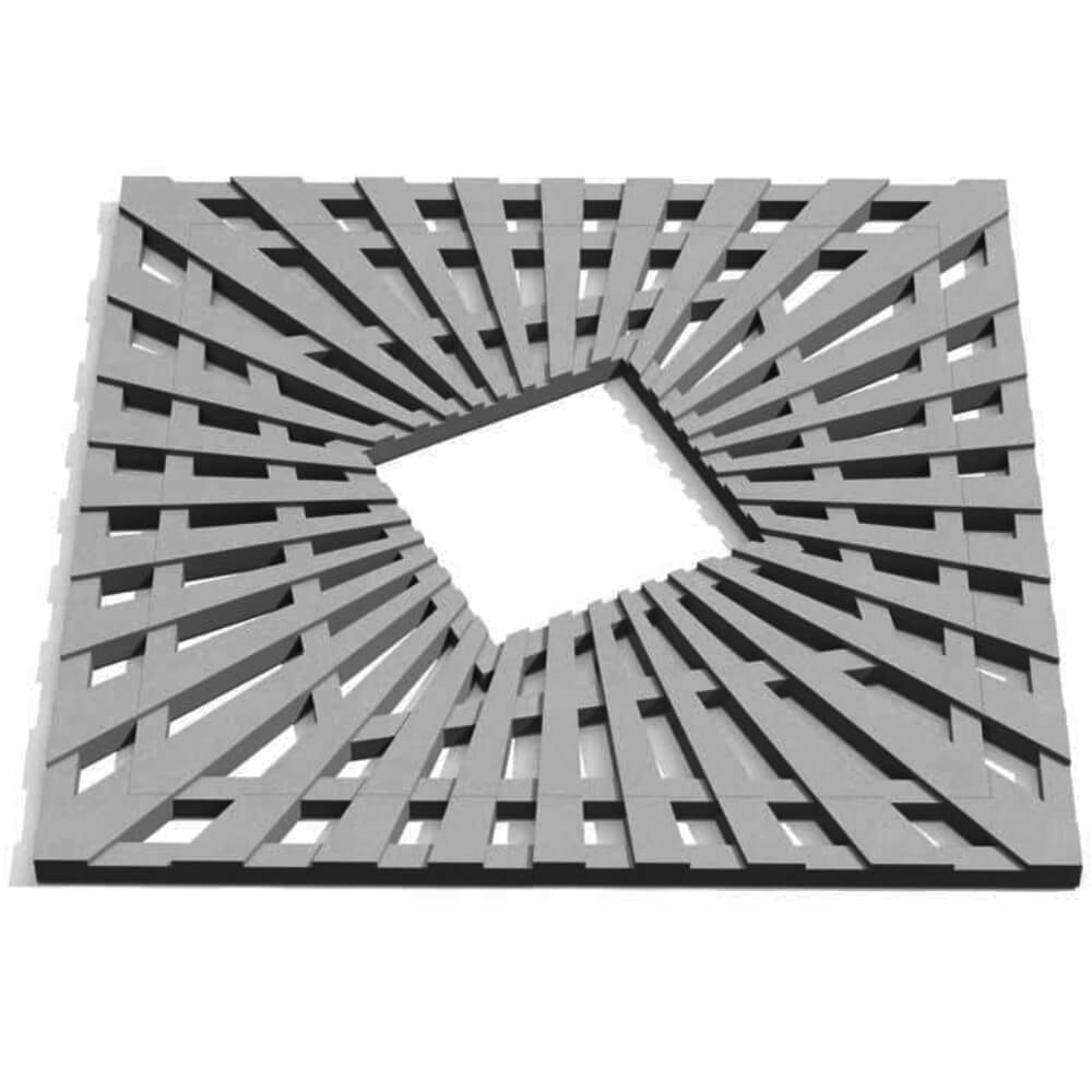 Приствольная решетка для дерева ZKING ATMOSPHERE 1.2х1.2м Серая Донецк фото