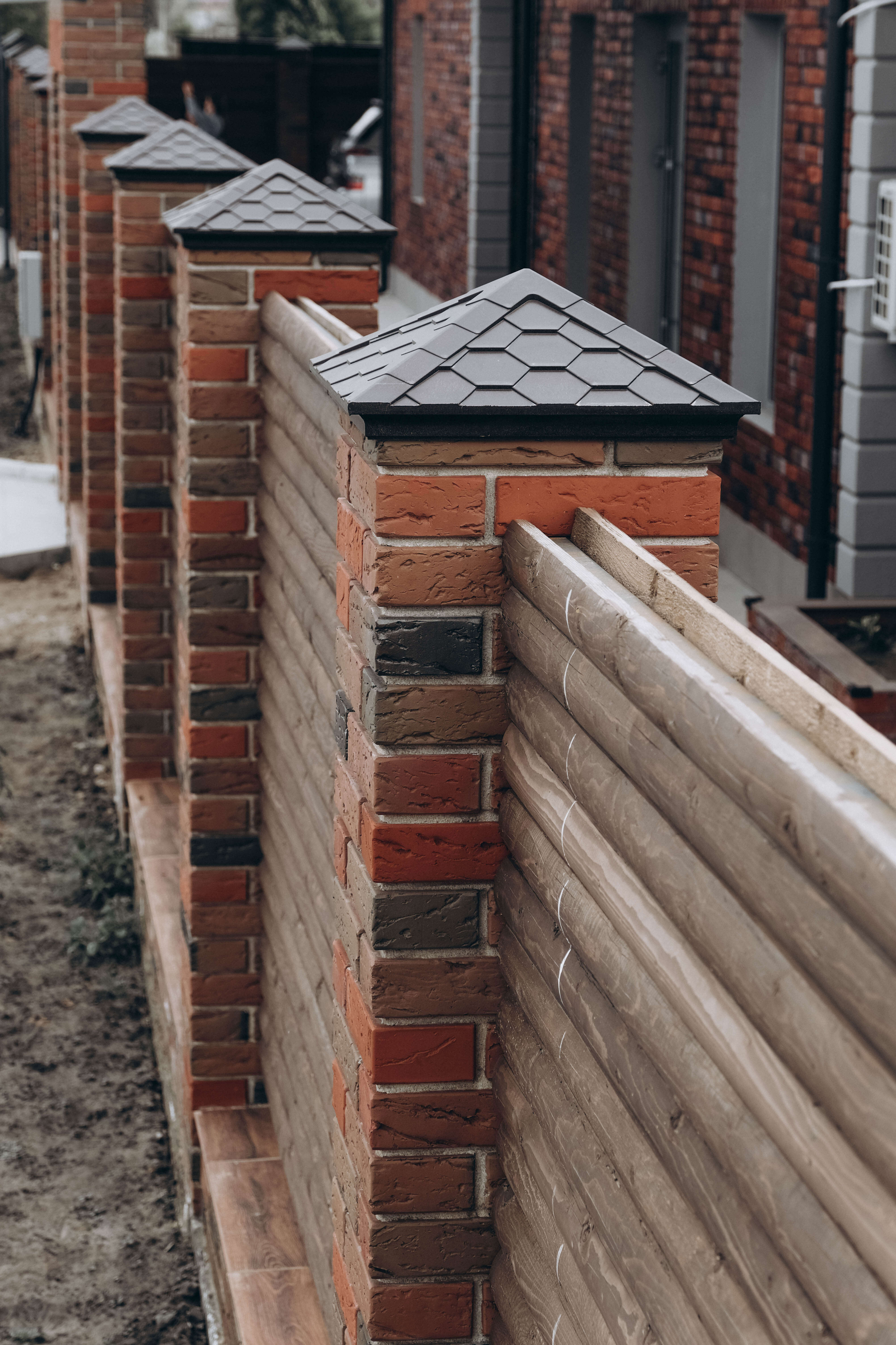 Колпак Zking Эверест Коричневый на столб 1.5х1.5 кирпича (390х390мм) в Донецке фото