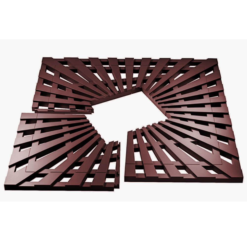 Приствольная решетка для дерева ZKING ATMOSPHERE 1.2х1.2м Коричневая в Донецке фото