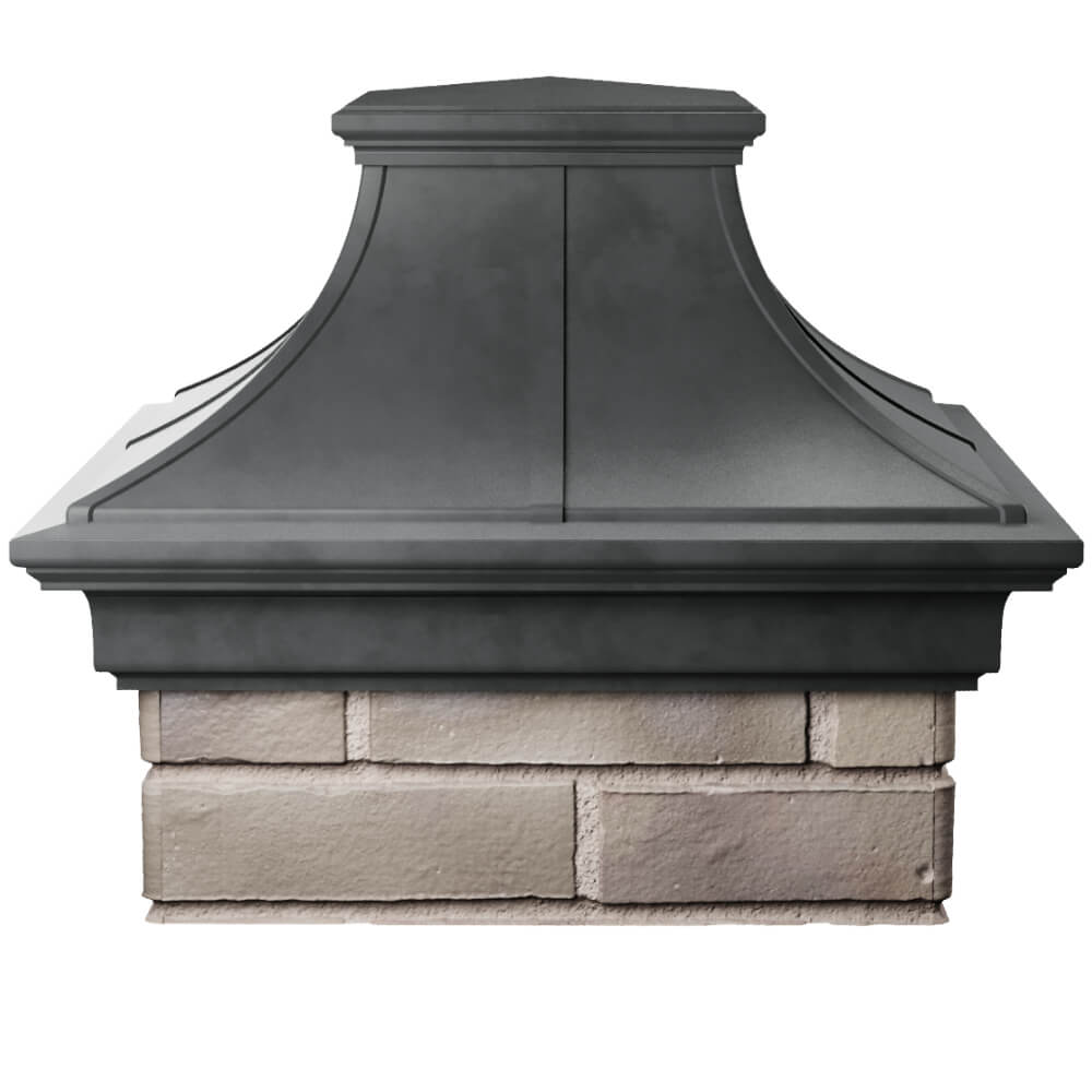 Колпак Zking Монблан Премиум Серый на столб 1.5х1.5 кирпича (385х385мм) Донецк фото