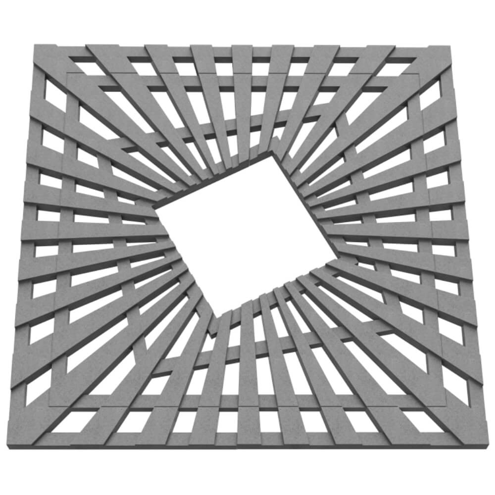 Приствольная решетка для дерева ZKING ATMOSPHERE 1.2х1.2м Серая в Донецке фото