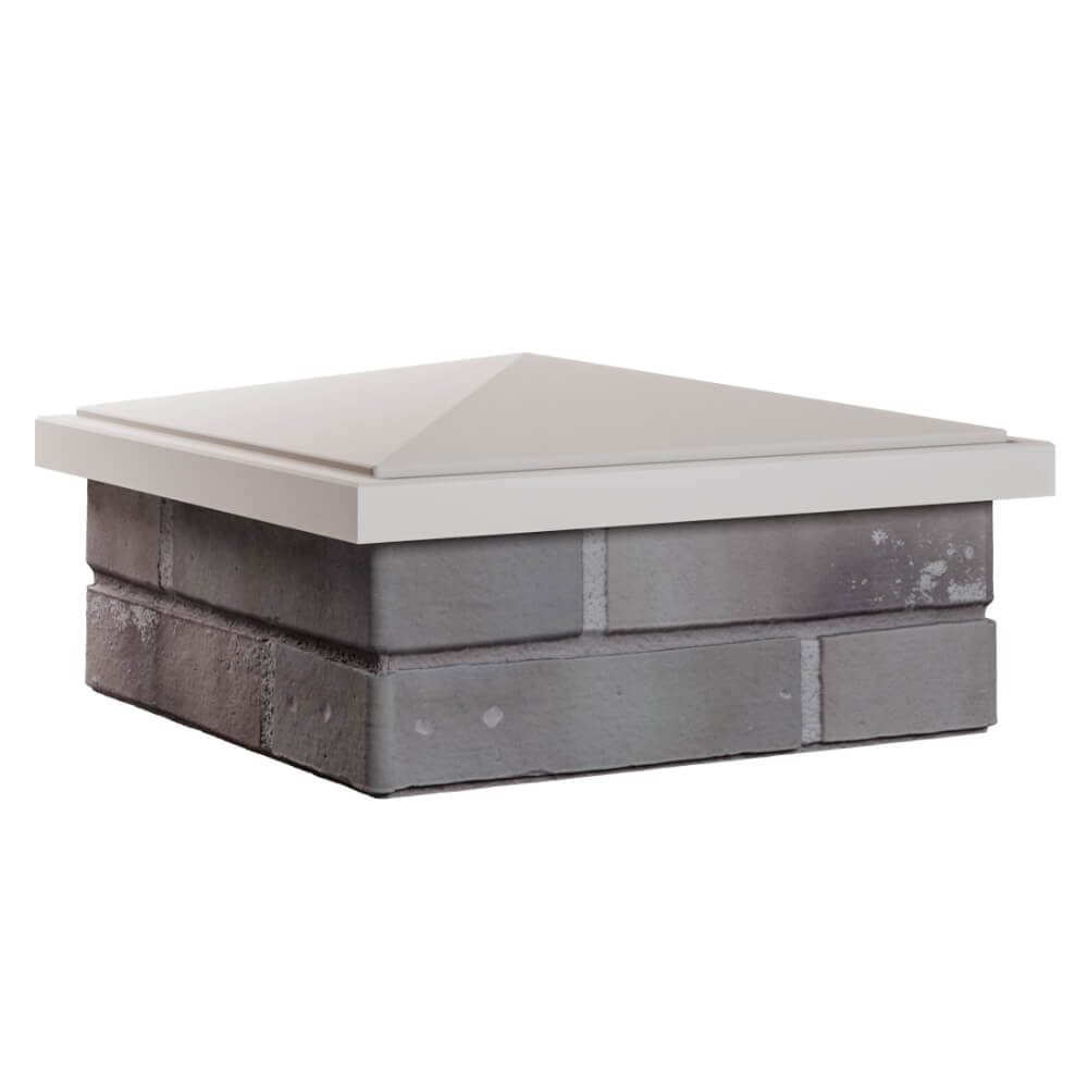 Колпак Zking БонаМоно Бежевый на столб 1.5х1.5 кирпича (385х385, 400х400мм) в Донецке фото