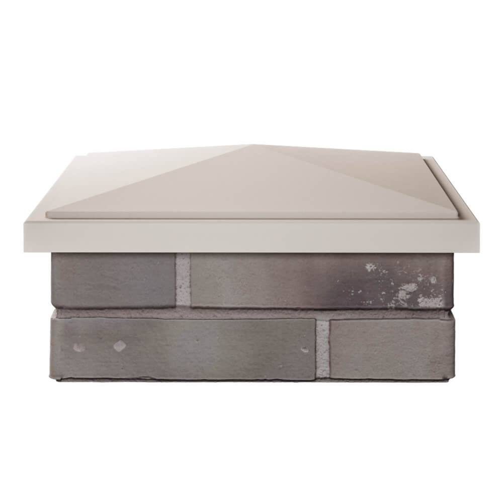 Колпак Zking БонаМоно Бежевый на столб 1.5х1.5 кирпича (385х385, 400х400мм) Донецк фото