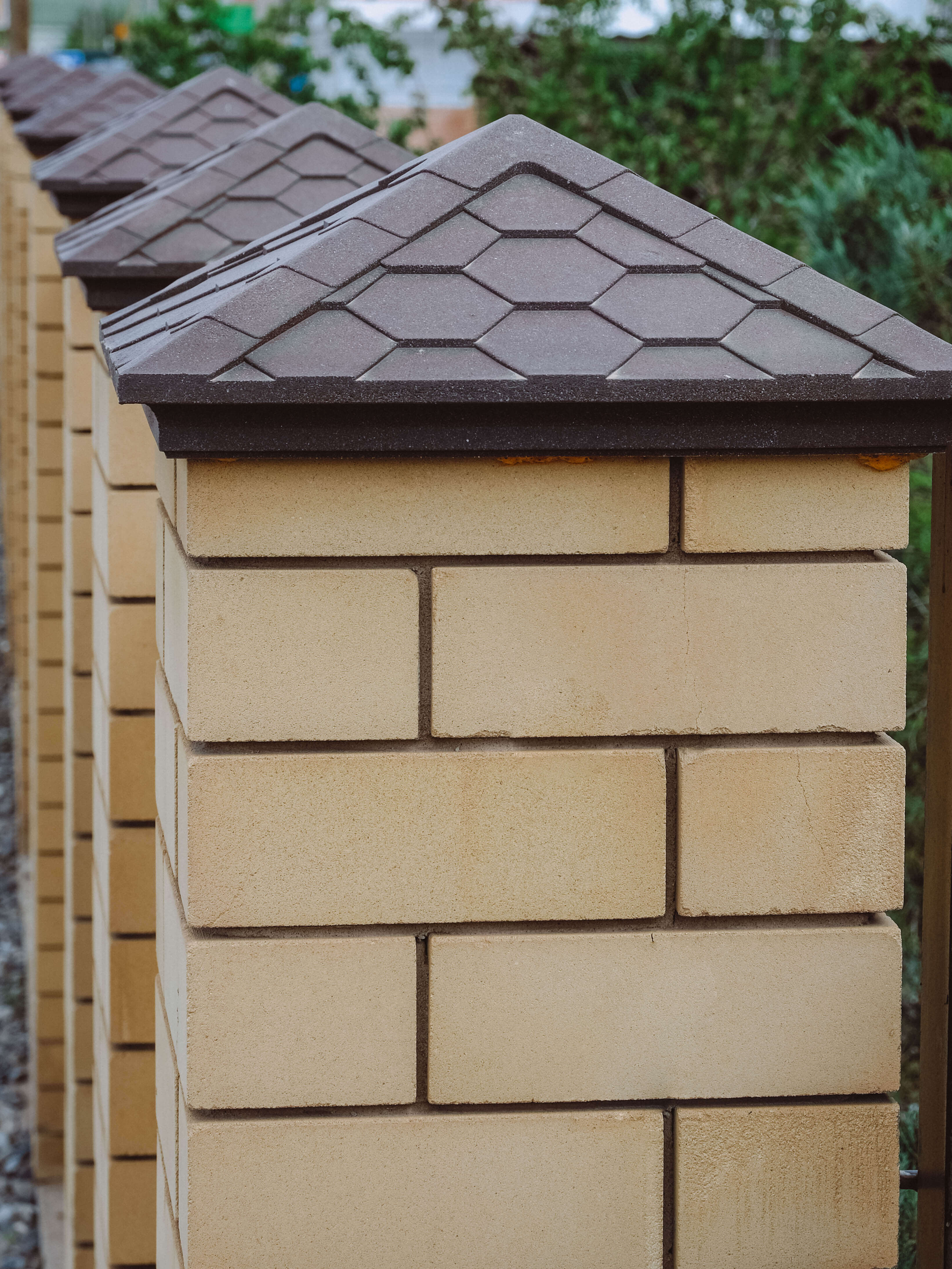 Колпак Zking Эверест Коричневый на столб 1.5х1.5 кирпича (390х390мм) в Донецке фото