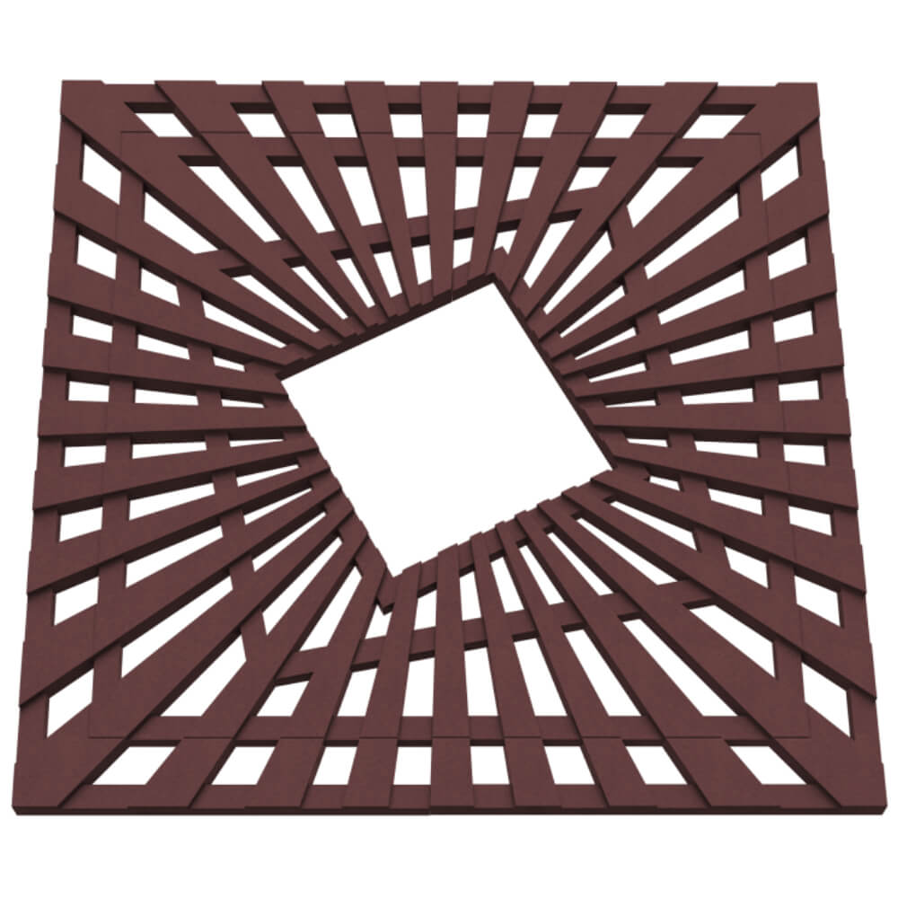 Приствольная решетка для дерева ZKING ATMOSPHERE 1.2х1.2м Коричневая в Донецке фото