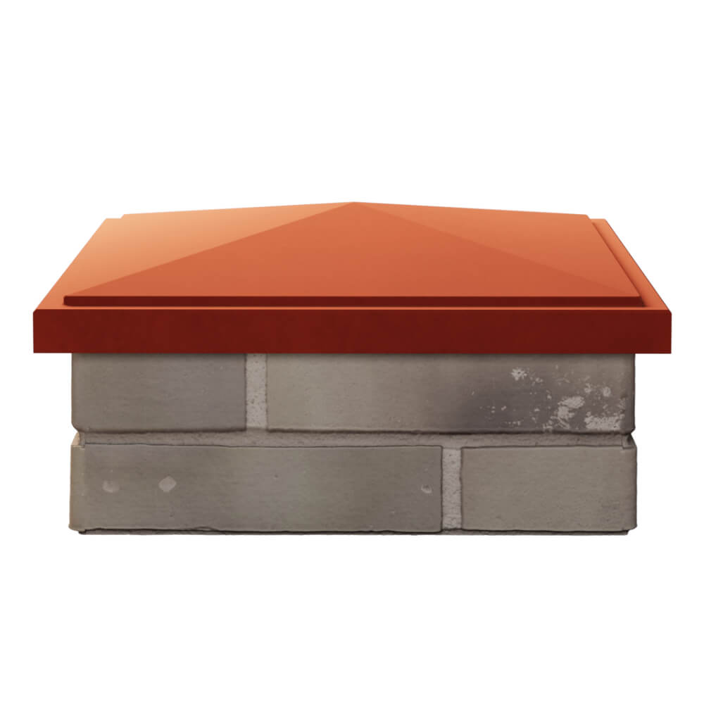 Колпак Zking БонаМоно Красный на столб 1.5х1.5 кирпича (385х385, 400х400мм) Донецк фото