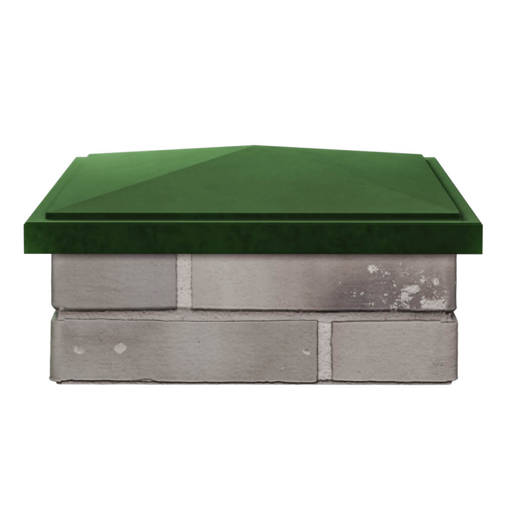 Колпак Zking БонаМоно Зеленый на столб 1.5х1.5 кирпича (385х385, 400х400мм) Донецк фото