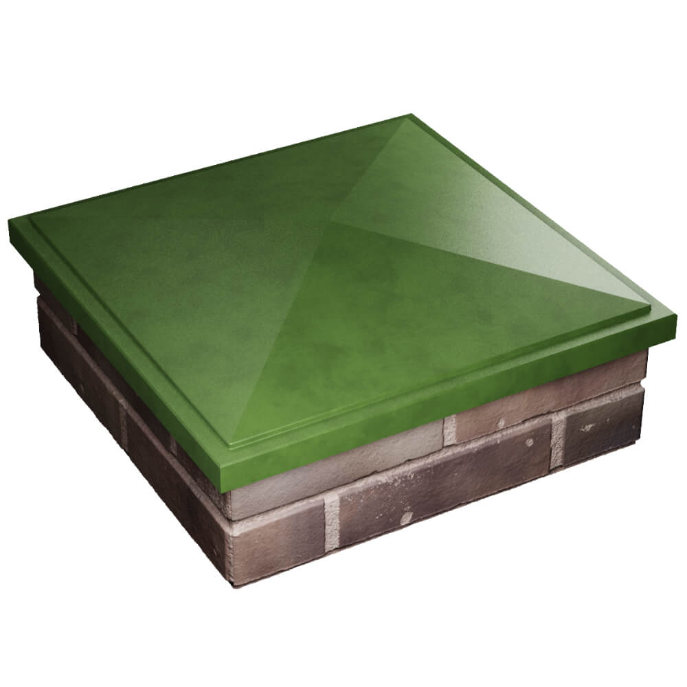 Колпак Zking БонаМоно Зеленый на столб 2х2 кирпича (515х515, 530х530мм) в Донецке фото