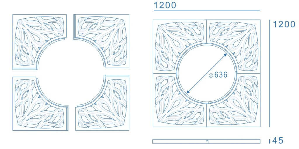 Приствольная решетка для дерева ZKING CRUST 1.2х1.2м Черная в Донецке фото
