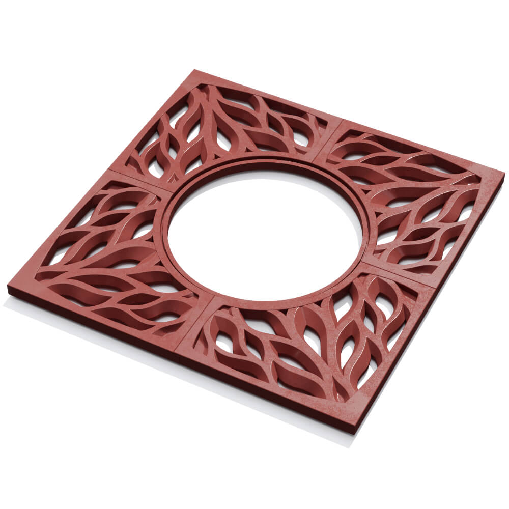 Приствольная решетка для дерева ZKING CRUST 1.2х1.2м Красная в Донецке фото