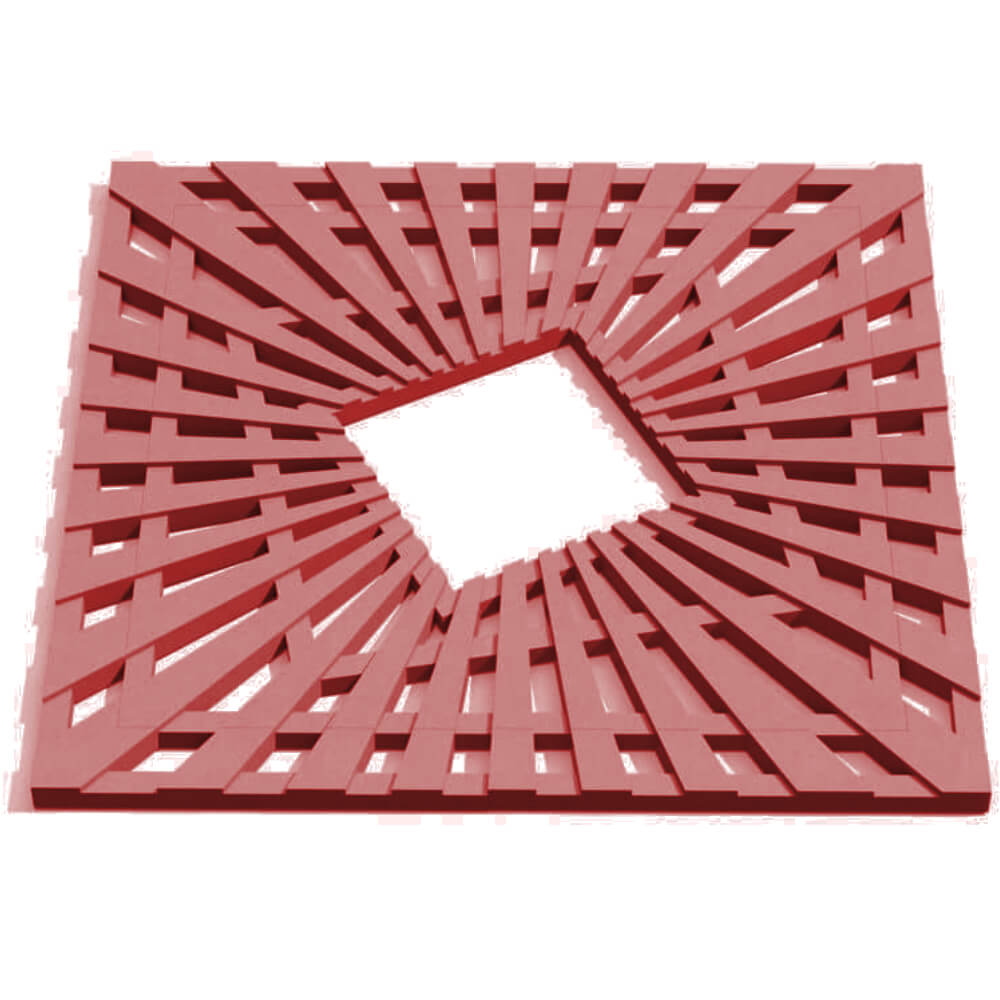 Приствольная решетка для дерева ZKING ATMOSPHERE 1.2х1.2м Красная Донецк фото