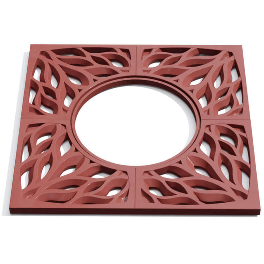 Приствольная решетка для дерева ZKING CRUST 1.2х1.2м Красная Донецк фото