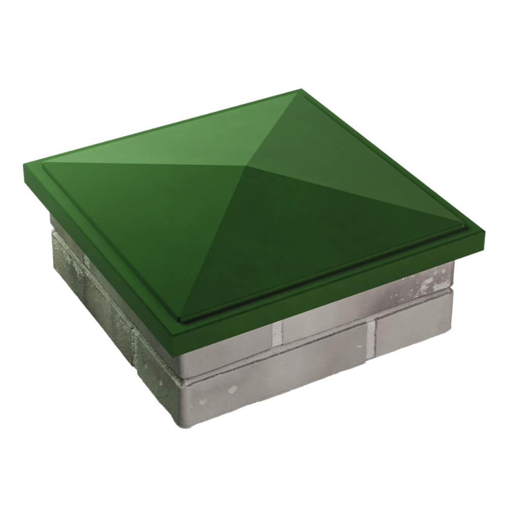 Колпак Zking БонаМоно Зеленый на столб 1.5х1.5 кирпича (385х385, 400х400мм) в Донецке фото