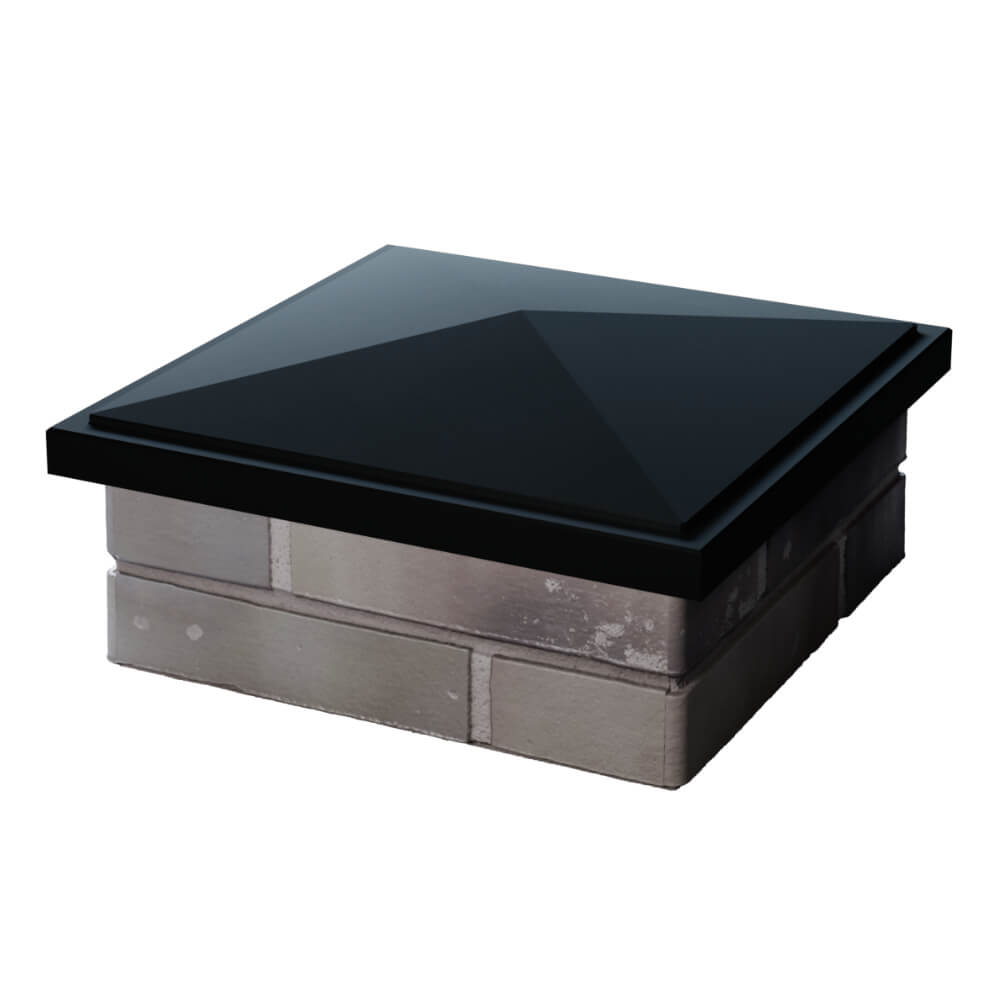 Колпак Zking БонаМоно Черный на столб 1.5х1.5 кирпича (385х385, 400х400мм) в Донецке фото