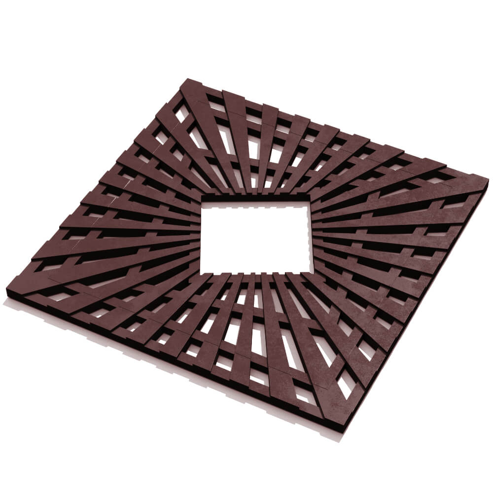 Приствольная решетка для дерева ZKING ATMOSPHERE 1.2х1.2м Коричневая в Донецке фото